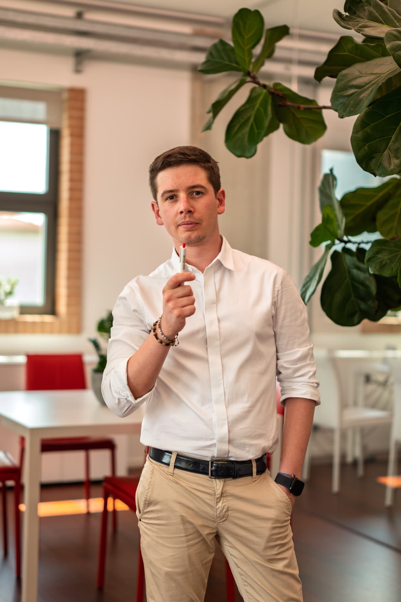Giulio Zordan nel suo studio